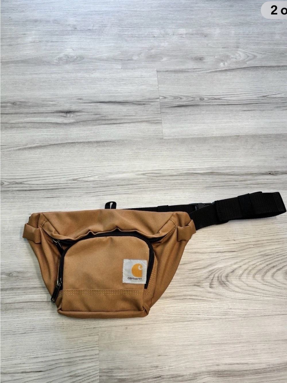 Carhartt Tan Belt Bag with Black Strap
